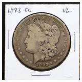 1893 Carson City Morgan silver dollar