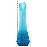 MCM LE Smith 23in blue diamond butt swung vase
