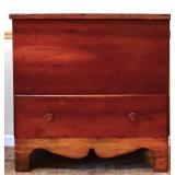 Primitive mule chest w/ drawer