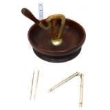 Vintage nut cracker bowl