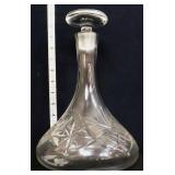 Vintage clear glass decanter