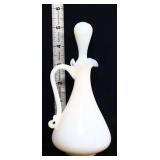 Milk glass opalescent cruet