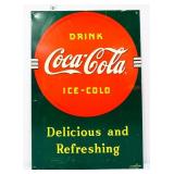 Metal 12x17.5in Drink Coca Cola sign