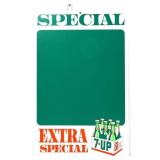 Vntg masonite 11.5x18 7Up menu board