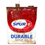 Vntg 2gal Spur Motor Oil can