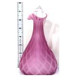 Victorian pink satin diamond quilt cruet