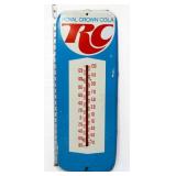 Vtg metal 9.75x26 RC Cola thermometer