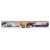 Lot of 8 race team semis and race cars