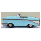 Turquoise Chevy convertible cookie jar