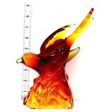 Vntg amberina LE Smith bird in flight figure