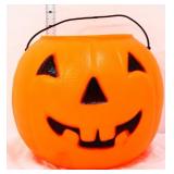 Plastic jack o lantern Halloween bucket