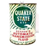Vntg 1qt Quaker State Transmission Fluid can