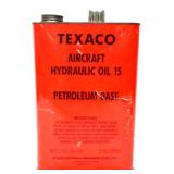 Vntg 1gal Texaco Aircraft Hydraulic Oil can