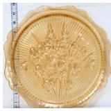 Marigold carnival 12in iris & herringbone platter