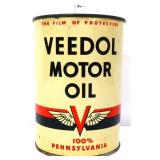 Vntg 1qt Veedol Motor Oil can