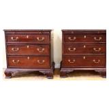 Pair Century 3 drawer nightstands see photos