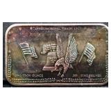 1 troy ounce eagle silver bar