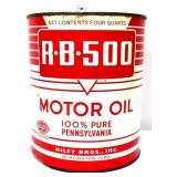 Vntg 1gal RB 500 Motor Oil can