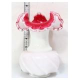 Fenton peachcrest 7in vase