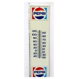 Vntg metal 7.25x28 Pepsi thermometer no bulb