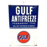 Vntg 1gal Gulf Anti-Freeze can
