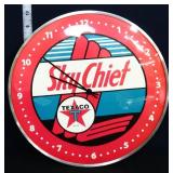 Round plastic battery op Sky Chief clock