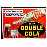 Metal 20x14 Drink Double Cola sign