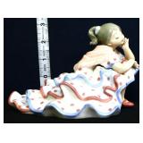 Vintage Lladro Valencian Deep Thought girl figure