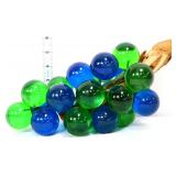 Vintage blue/green acrylic grape bunch