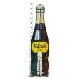 Vntg metal 4x14.5 Nugrape bottle thermometer