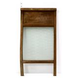 Vntg Atlantic glass washboard