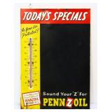 Vntg metal 18.5x27 Pennzoil menu board