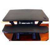 Black table top standing desk