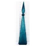 Vintage empoli blue 23in genie bottle, see pics