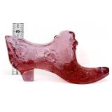 Fenton pink shoe with roses