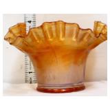 Vintage marigold carnival 4in vase