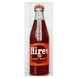 Vntg metal 7.5X28.5 Hires Root Beer bottle therm