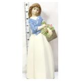 Nadal Girl with Flower Basket figure