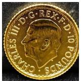 2025 1/10th ounce Brit promo gold coin