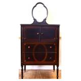 1920s 2 drawer 2 door tall chest w/ mirror