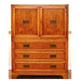 Vntg Harmony House campaign chest see hinge pic