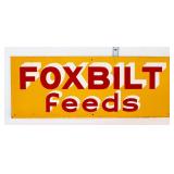 Vntg metal 18x7 Foxbilt Feeds sign