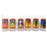 6 vntg Coca Cola Wizard Of Oz glasses