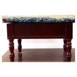 Lift top stool w/  fabric top