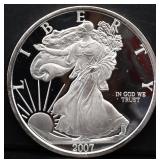 6.5oz Liberty 2007 silver round