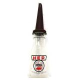 Glass Imperial oil bottle