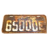 1932 Georgia license plate