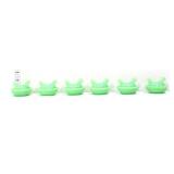 Lot of 6 miniature jadeite hens on nest