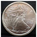 5.4oz Liberty silver round