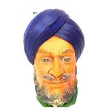 1966 Bosson chalkware head in turban